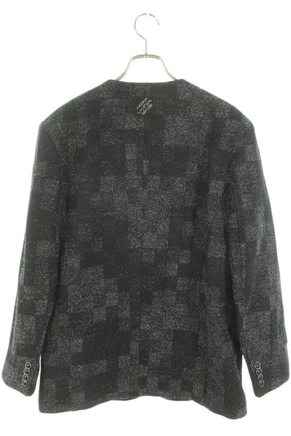 LOUISVUITTON 25SS Denim Boucle Collarless Jacket Size L