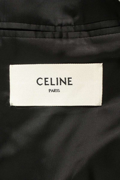 CELINE Diamond Back Boxy Tailored Jacket Black Size XS