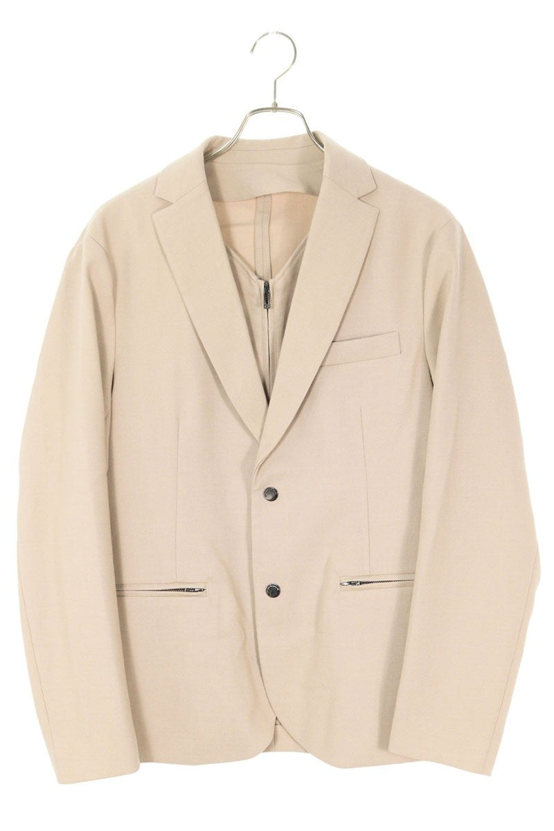 EMPORIO ARMANI Notch Lapel 2-Button Layered Jacket Size S