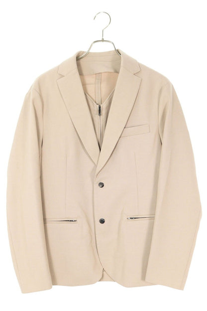 EMPORIO ARMANI Notch Lapel 2-Button Layered Jacket Size S