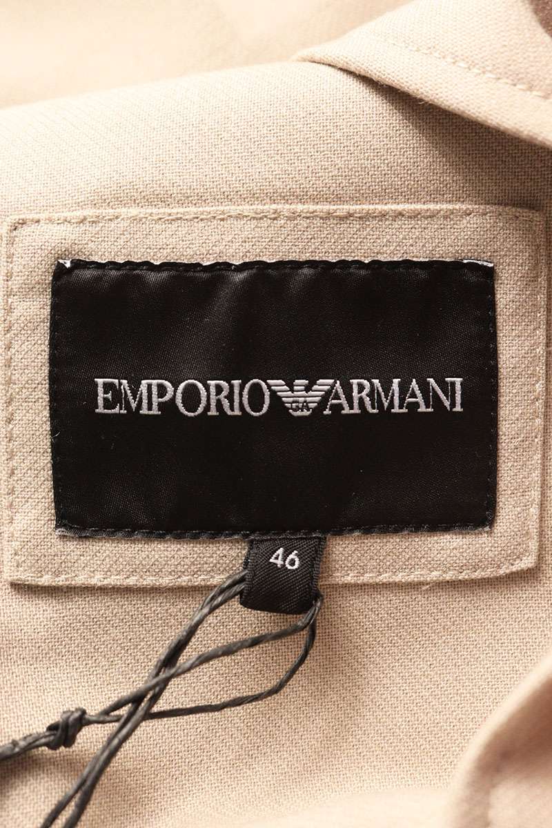 EMPORIO ARMANI Notch Lapel 2-Button Layered Jacket Size S