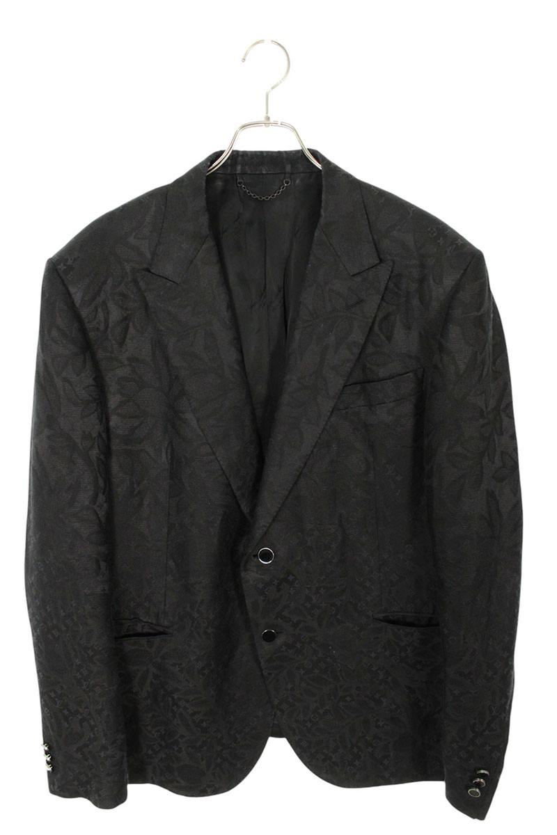 LOUISVUITTON Monogram Tailored Jacket Black Size XXL