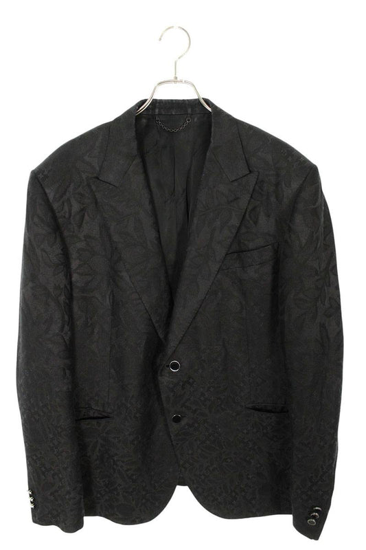 LOUISVUITTON Monogram Tailored Jacket Black Size XXL