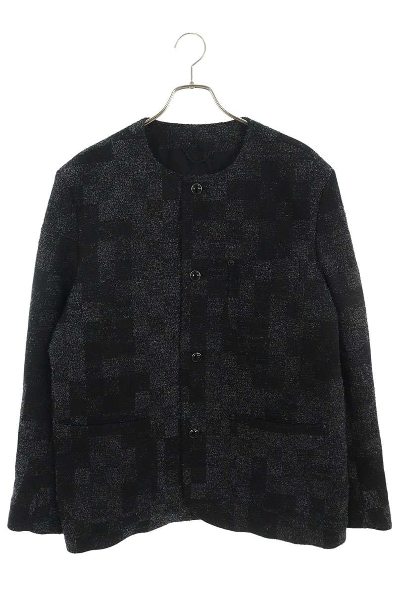 LOUISVUITTON 25SS Denim Boucle Collarless Black Size L