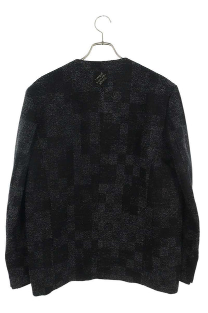 LOUISVUITTON 25SS Denim Boucle Collarless Black Size L