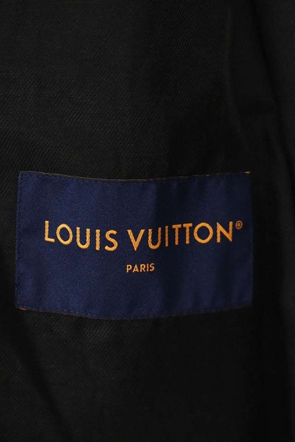 LOUISVUITTON 25SS Denim Boucle Collarless Black Size L