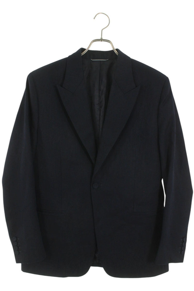 DIOR Oblique All-Over Pattern Tailored Jacket Navy Size L