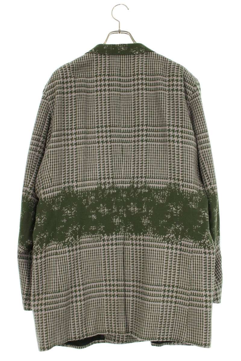 D.Nart.Ampta 23AW Wool Double Jacket Gray/Green Size XXL