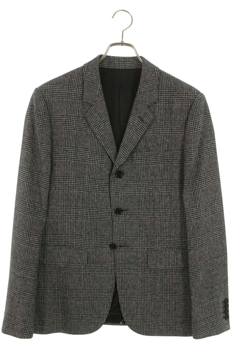 CELINE Prince of Wales Mods Jacket Gray/Black Size M