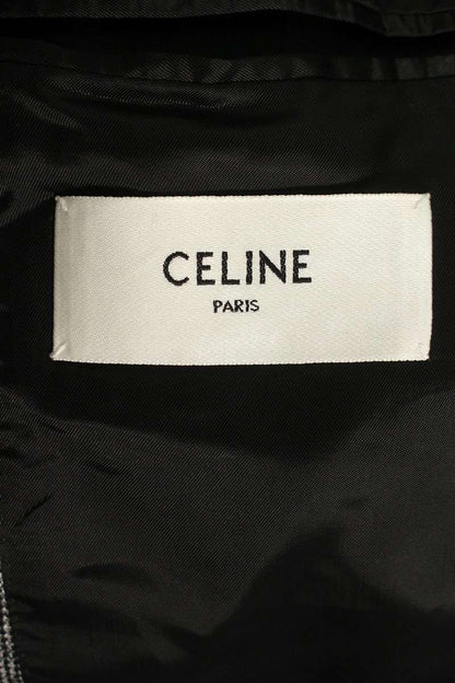 CELINE Prince of Wales Mods Jacket Gray/Black Size M