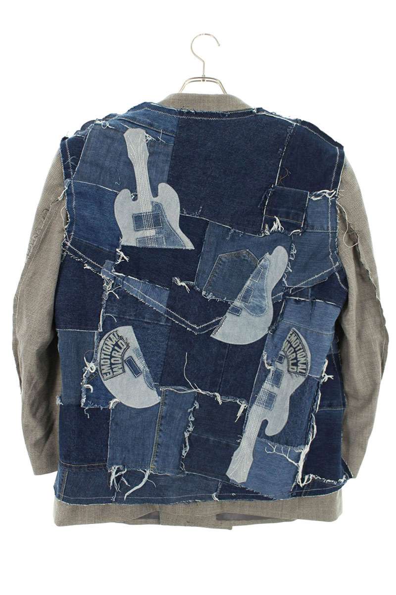 DISCOVERED 24SS Denim Remake Blazer Gray/Indigo Size S