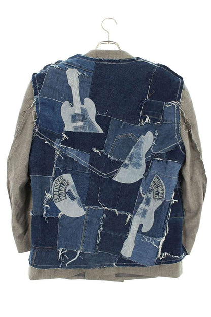 DISCOVERED 24SS Denim Remake Blazer Gray/Indigo Size S