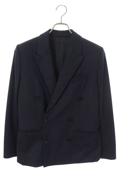 CELINE Wool Double-Breasted Jacket Navy Size XS