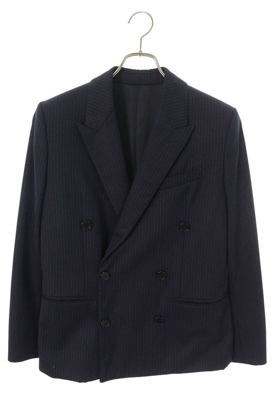 CELINE Wool Double-Breasted Jacket Navy Size XS