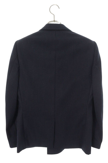 CELINE Wool Double-Breasted Jacket Navy Size XS
