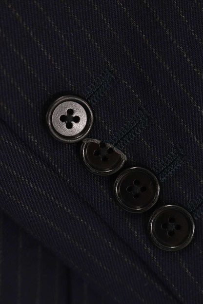 CELINE Wool Double-Breasted Jacket Navy Size XS