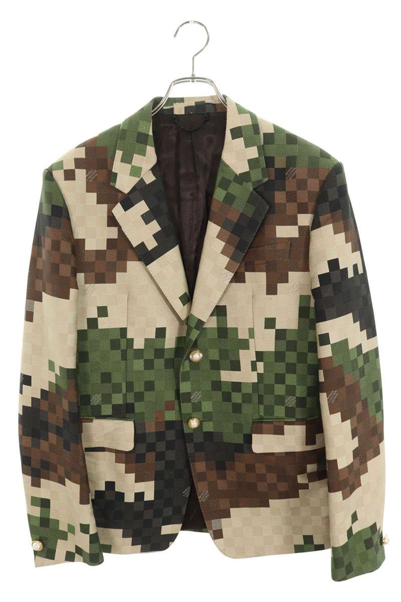 LOUISVUITTON 24SS Damoflage Tailored Jacket Multi Size S