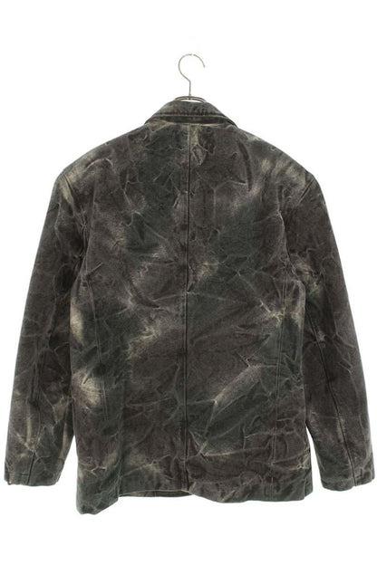 THUG CLUB Distressed Army Tailored Jacket Gray Size L
