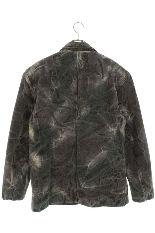 THUG CLUB Distressed Army Tailored Jacket Gray Size L