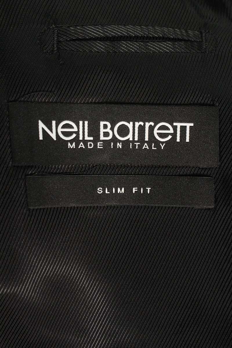 Neil Barrett Leather Lapel Tuxedo Jacket Black Size M