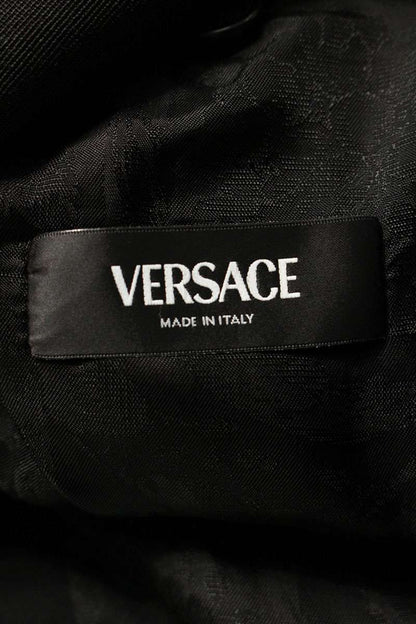 Versace All-Over Pattern Lining Blazer Black Size M
