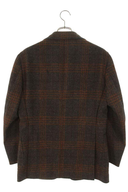 Stile Latino Check Wool 3-Button Jacket Multi Size M