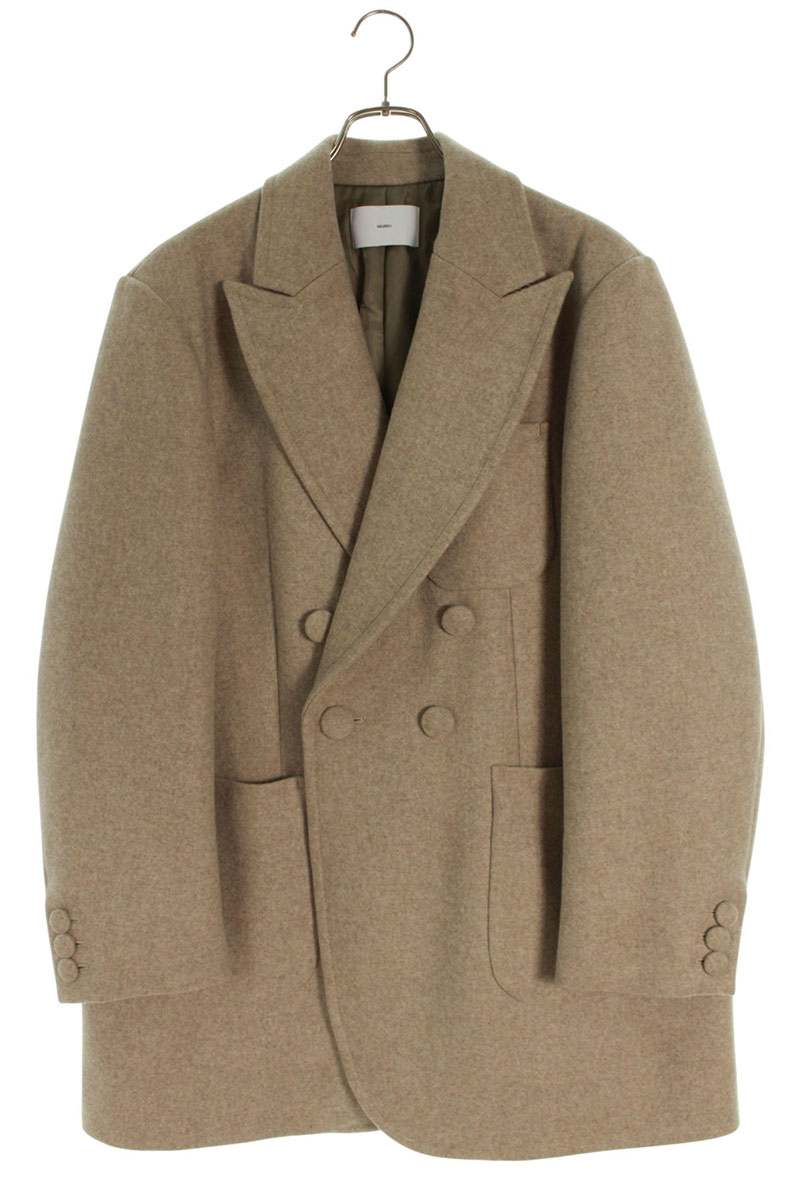 SUGARHILL Wool Oversized Tailored Jacket Beige Size M