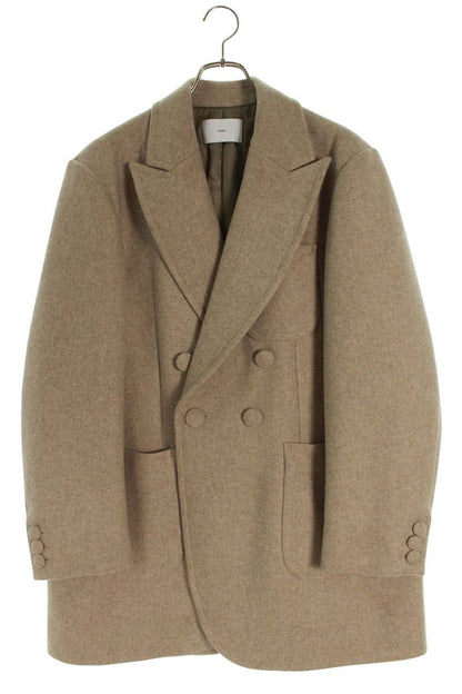 SUGARHILL Wool Oversized Tailored Jacket Beige Size M
