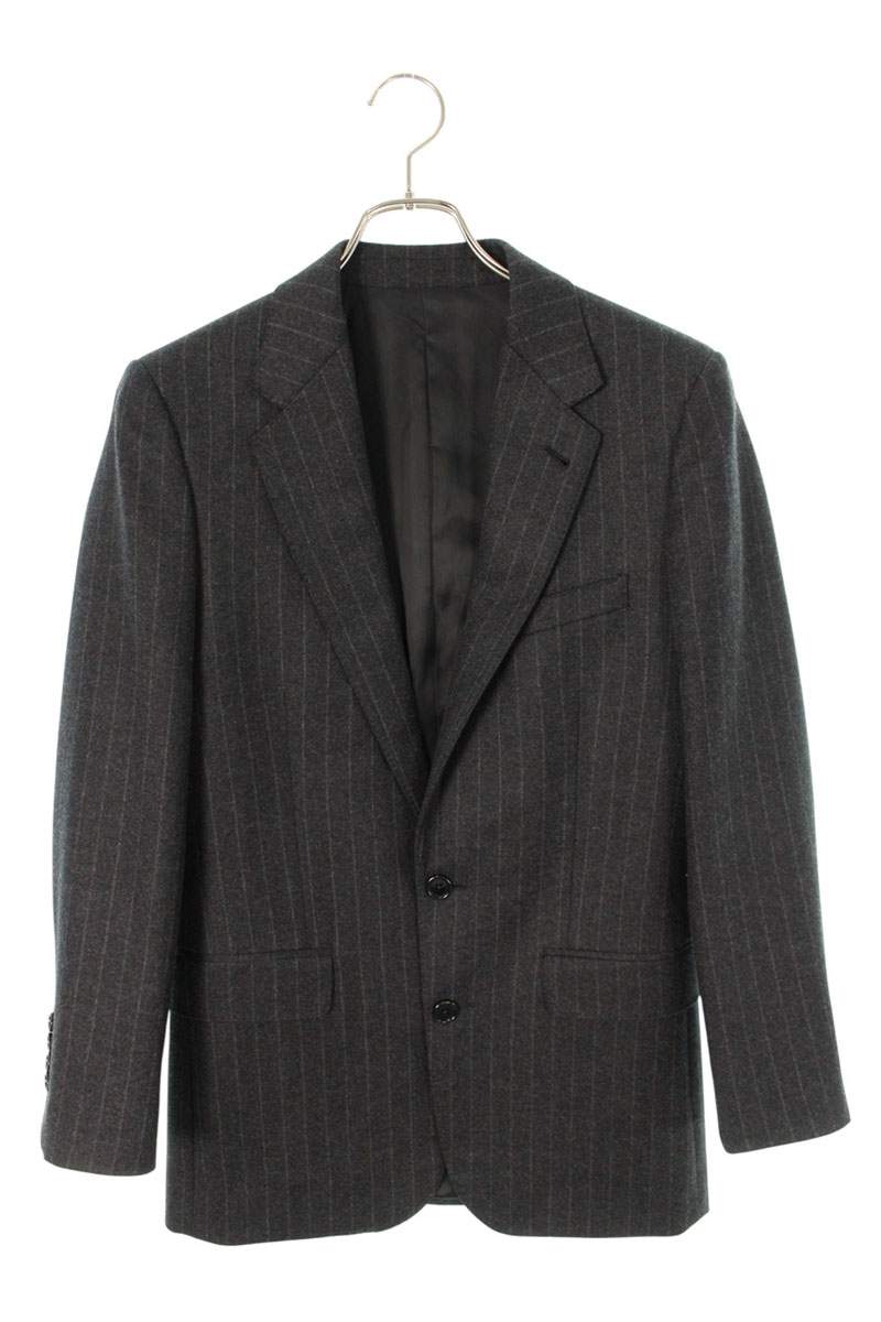 CELINE Cashmere Blend Wool Tailored Jacket Charcoal Size XS