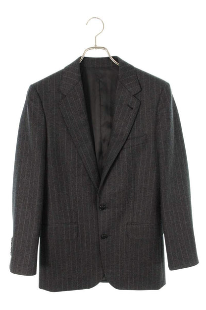CELINE Cashmere Blend Wool Tailored Jacket Charcoal Size XS