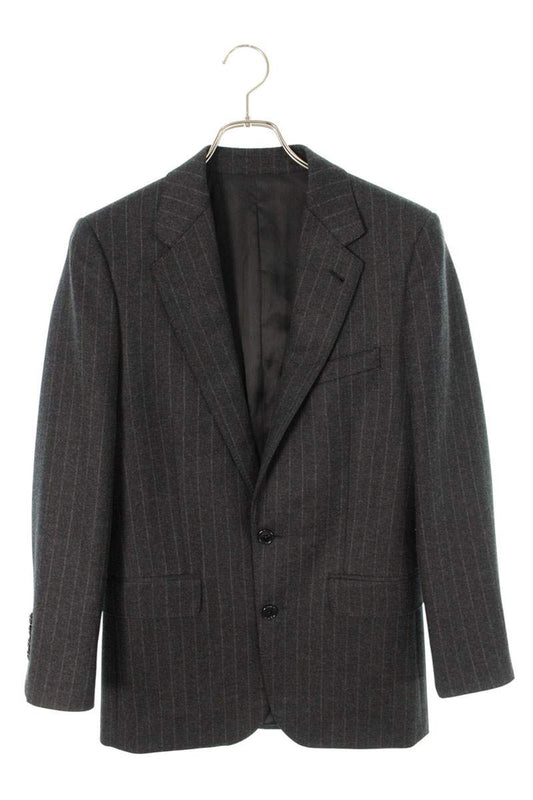 CELINE Cashmere Blend Wool Tailored Jacket Charcoal Size XS