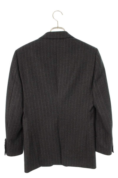 CELINE Cashmere Blend Wool Tailored Jacket Charcoal Size XS