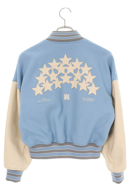 AMIRI Varsity Star Patch Jacket Light Blue Multi Size XS