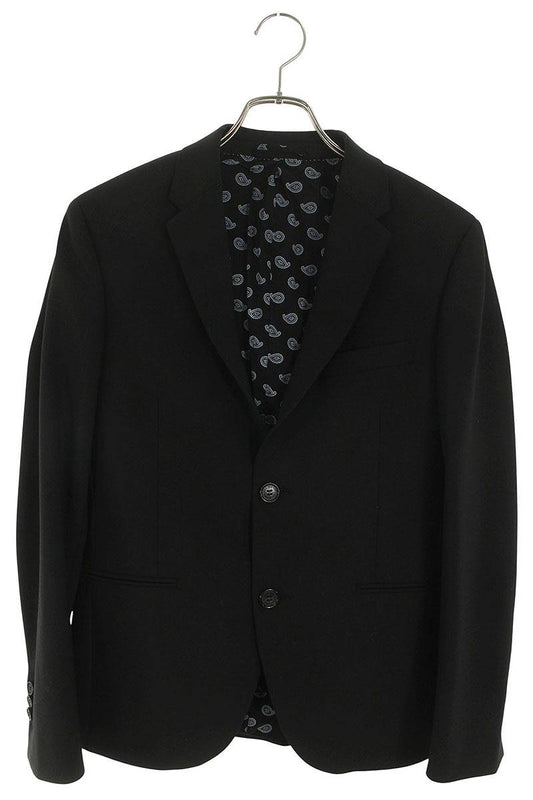 Neil Barrett Black Paisley Lined Blazer Size 44