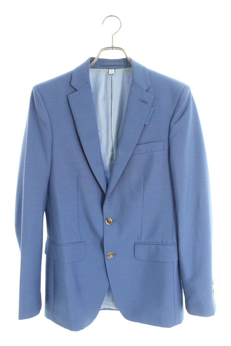 Burberry Wool Tailored Jacket Blue Size 48