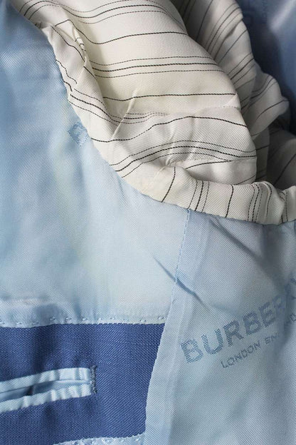 Burberry Wool Tailored Jacket Blue Size 48