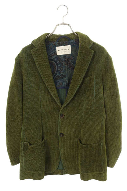 ETRO Corduroy Tailored Jacket Green Size M