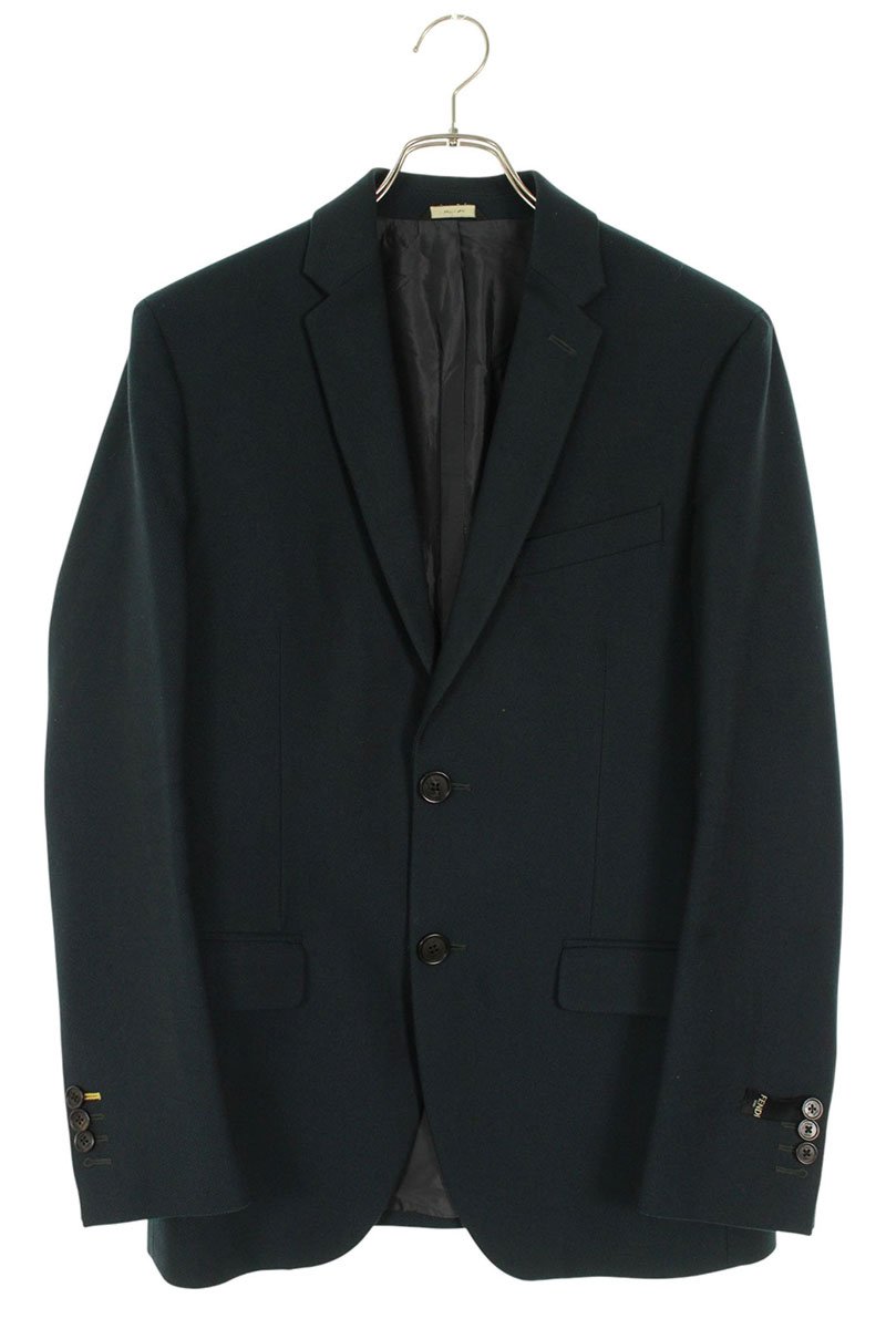 Fendi Logo Tailored Jacket Green Size 46
