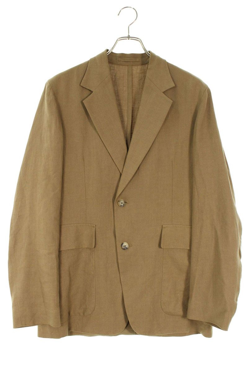 The CLASIK Linen Silk Blend 2-Button Blazer Brown Size S