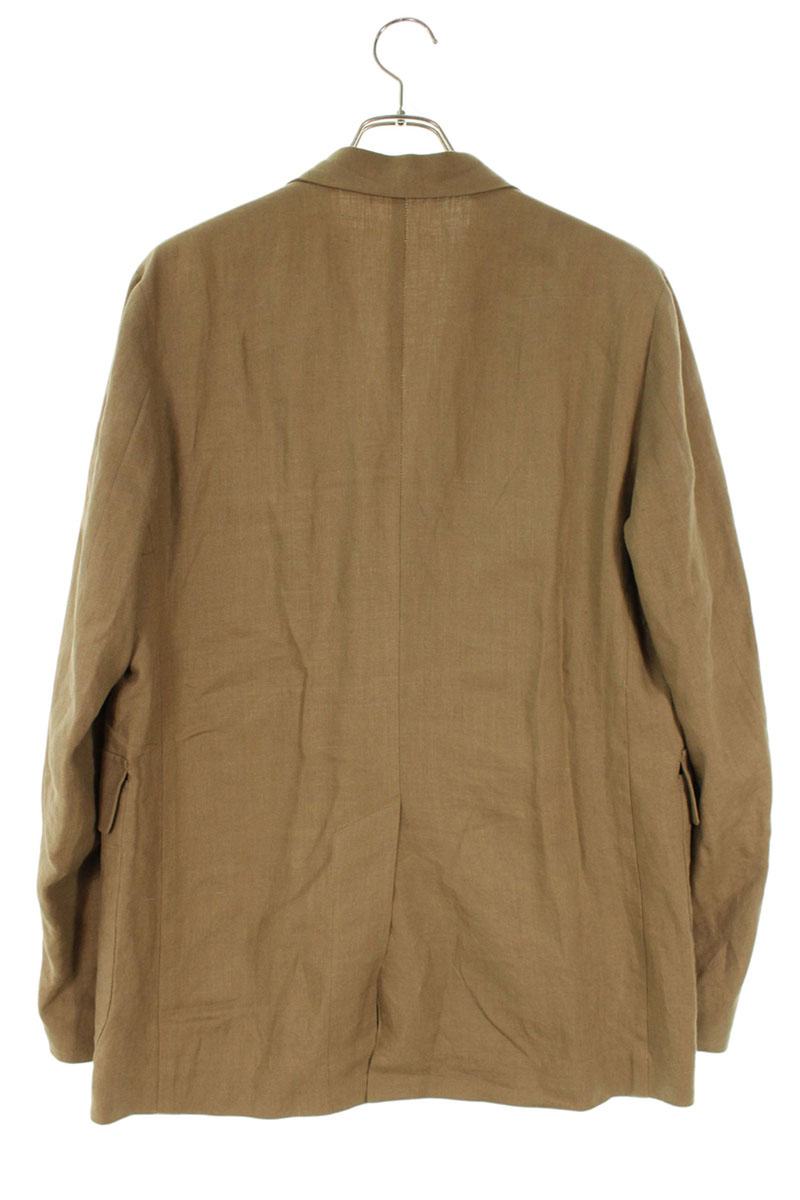 The CLASIK Linen Silk Blend 2-Button Blazer Brown Size S