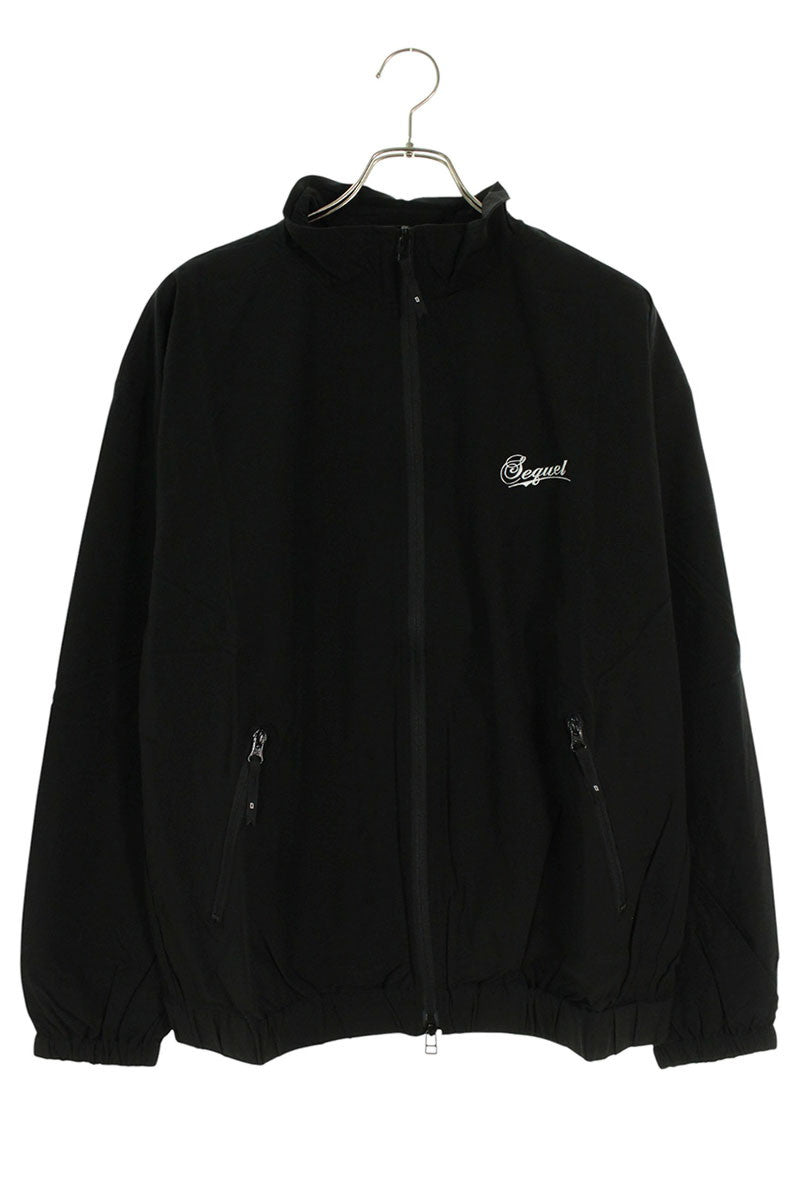SEQUEL 24AW Logo Embroidered Nylon Jacket Black Size M