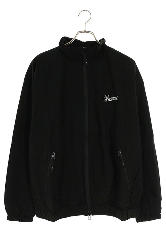 SEQUEL 24AW Logo Embroidered Nylon Jacket Black Size M