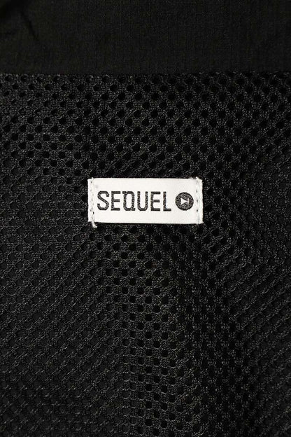 SEQUEL 24AW Logo Embroidered Nylon Jacket Black Size M