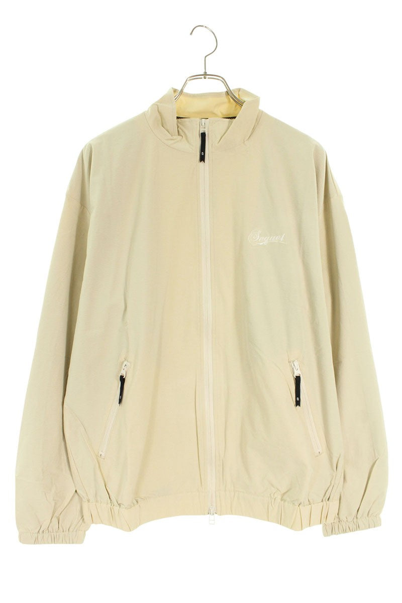 SEQUEL 24AW Logo Embroidered Nylon Jacket Beige Size M