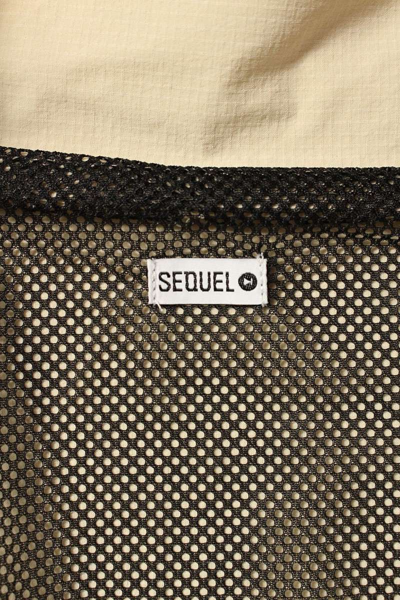 SEQUEL 24AW Logo Embroidered Nylon Jacket Beige Size M