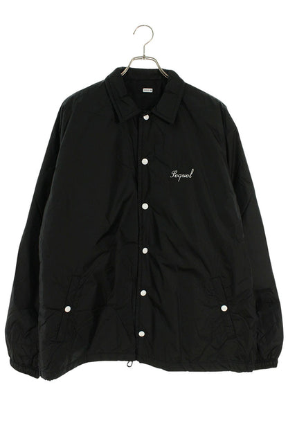 SEQUEL 24AW Logo Embroidered Padded Nylon Jacket Size XL