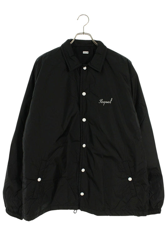 SEQUEL 24AW Logo Embroidered Padded Nylon Jacket Size XL