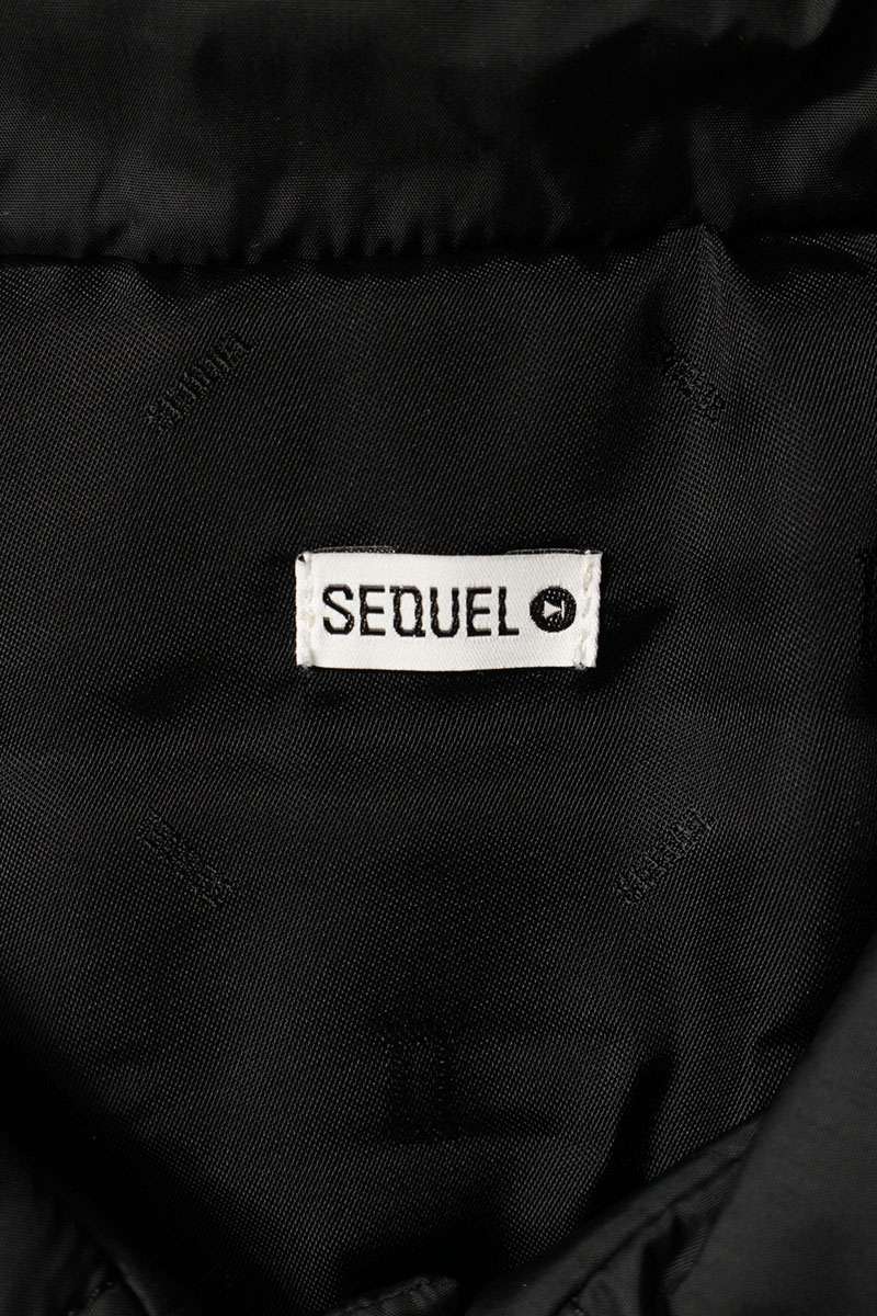 SEQUEL 24AW Logo Embroidered Padded Nylon Jacket Size XL