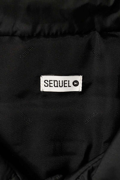 SEQUEL 24AW Logo Embroidered Padded Nylon Jacket Size XL