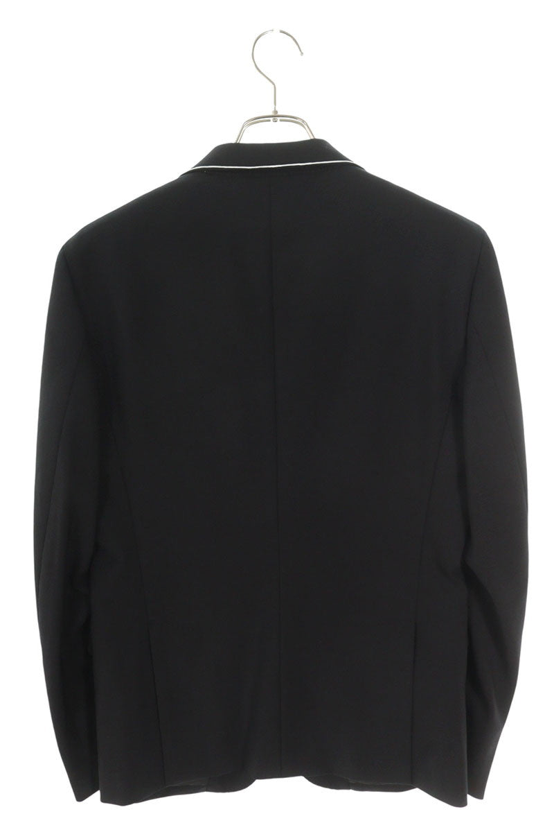 DSQUARED Black 2-Button Wool Blend Tailored Jacket Size S
